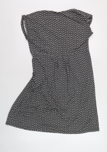 JoJo Maman Bébé Women's Black Geometric Dress M