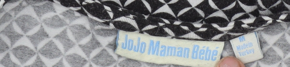 JoJo Maman Bébé Women's Black Geometric Dress M