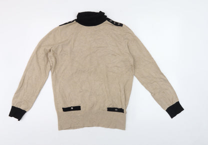 Womens UK Size 14 Wallis Beige Pullover Jumper