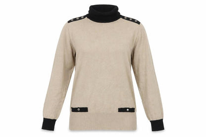 Womens UK Size 14 Wallis Beige Pullover Jumper