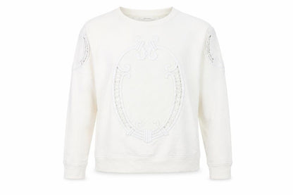 Womens UK Size M Zara White Pullover Jumper