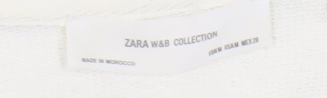 Womens UK Size M Zara White Pullover Jumper