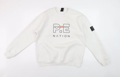 P.E Nation Unisex White Pullover S Casual Jumper