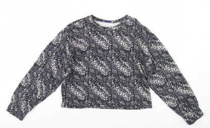 Womens UK Size M Zara Multicoloured Pullover Jumper