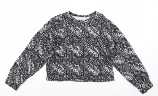 Womens UK Size M Zara Multicoloured Pullover Jumper