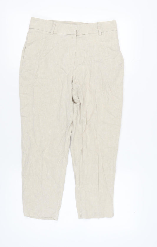 Womens UK Size 12 H&M   Beige Trousers