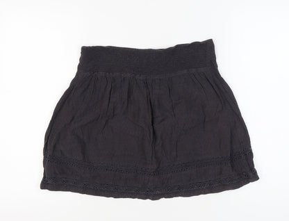 FatFace Women's Black Short Skirt UK 12 Lace Accent