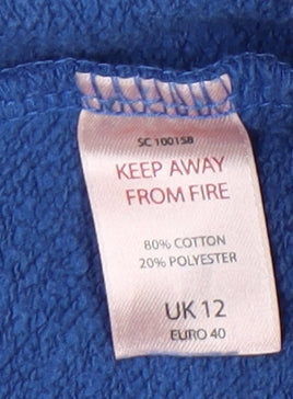 Womens UK Size 12 Boux Avenue Relaxed Fit Jogger Blue Trousers