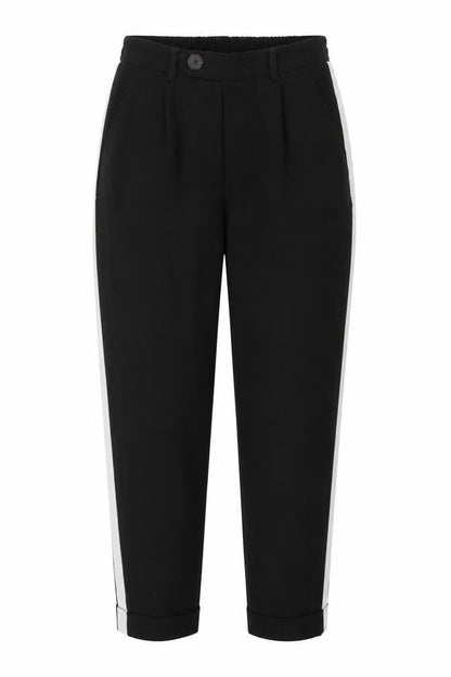 Womens UK Size S Stradivarius Regular Fit Casual Black Trousers