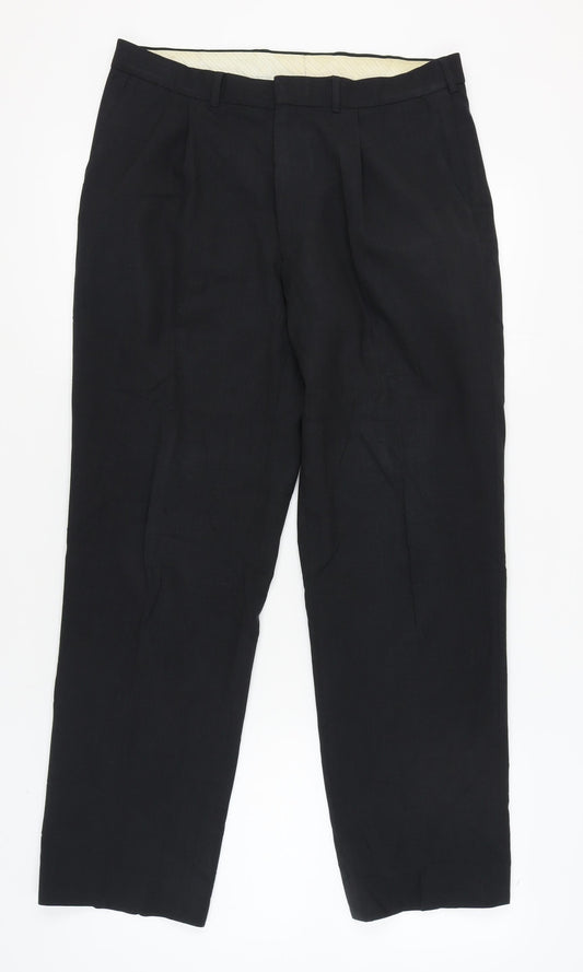 Marks and Spencer Men's Black Dress Pants 33 in