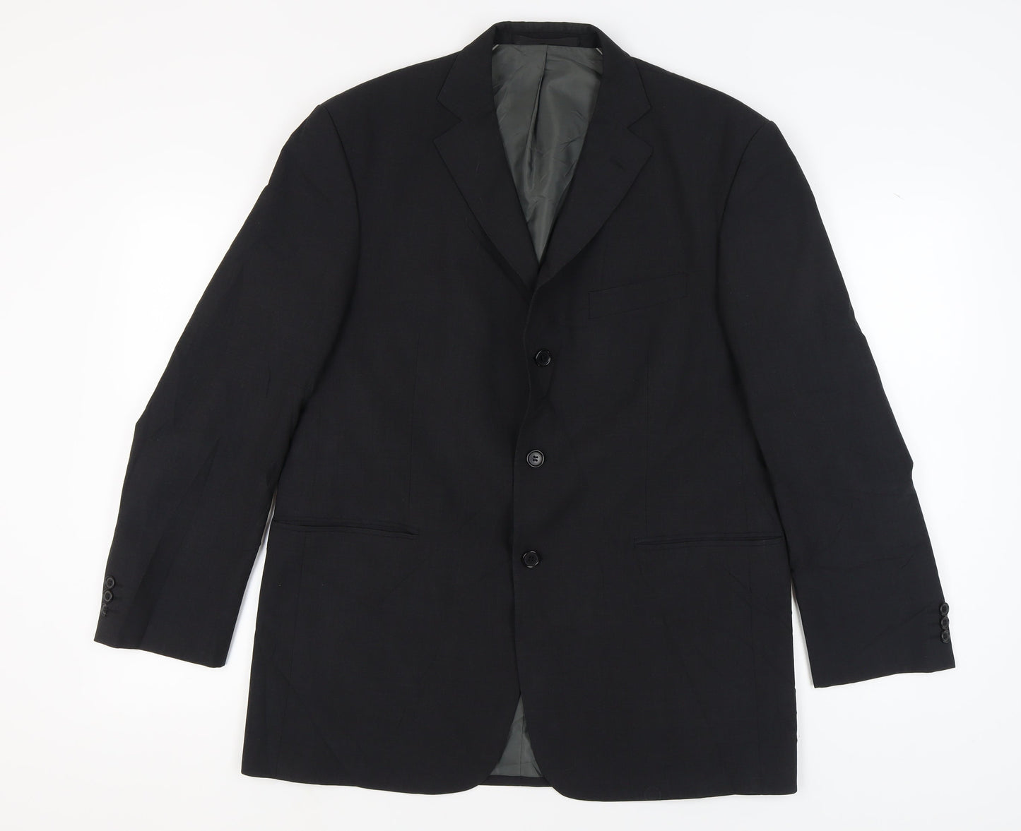 Mens UK Size 42 Marks and Spencer Regular Black Suit Jacket