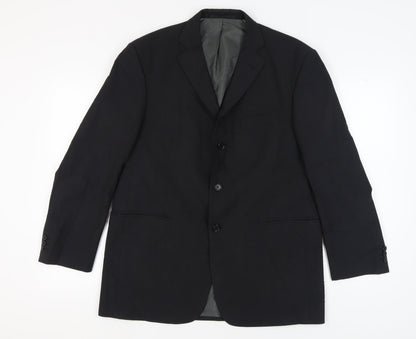 Mens UK Size 42 Marks and Spencer Regular Black Suit Jacket