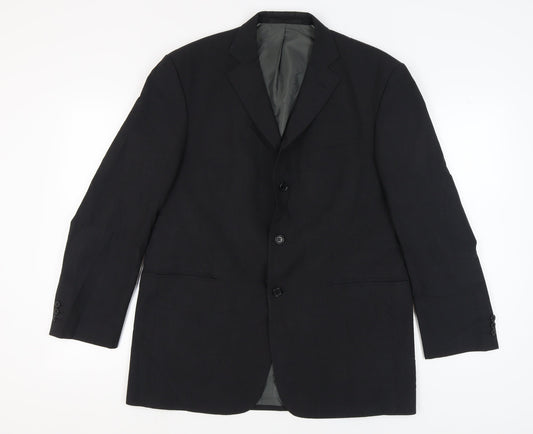 Mens UK Size 42 Marks and Spencer Regular Black Suit Jacket