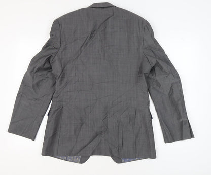 Gibson London Men's Grey Blazer, Regular Fit, Size 40R