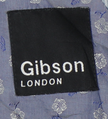 Gibson London Men's Grey Blazer, Regular Fit, Size 40R