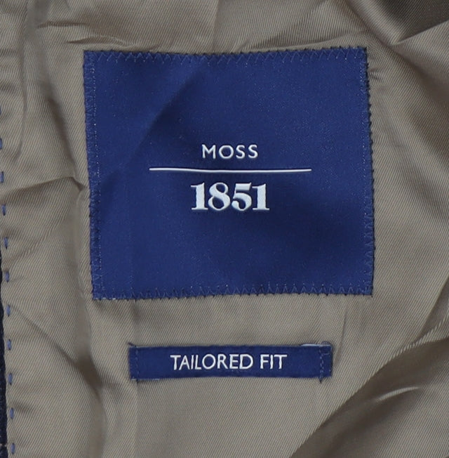 Mens UK Size 42 Moss 1851 Regular Blue Suit Jacket
