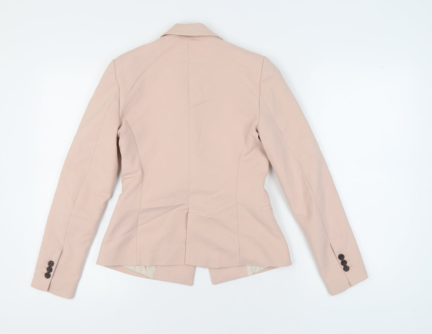 Zara Basic Women's Pink Blazer, Size 8, Notch Lapel