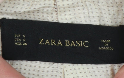 Zara Basic Women's Pink Blazer, Size 8, Notch Lapel