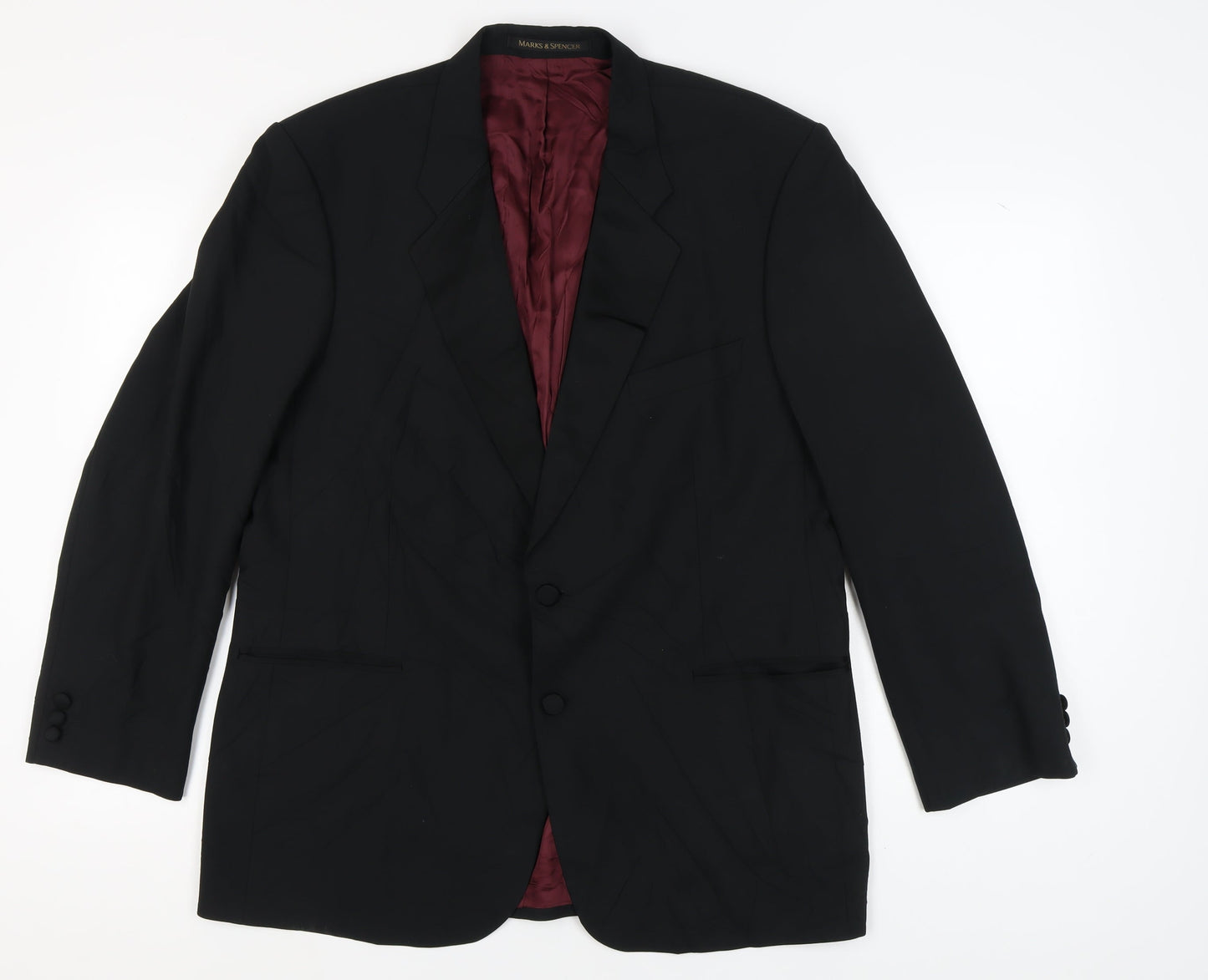Marks & Spencer Men's Black Blazer - Medium