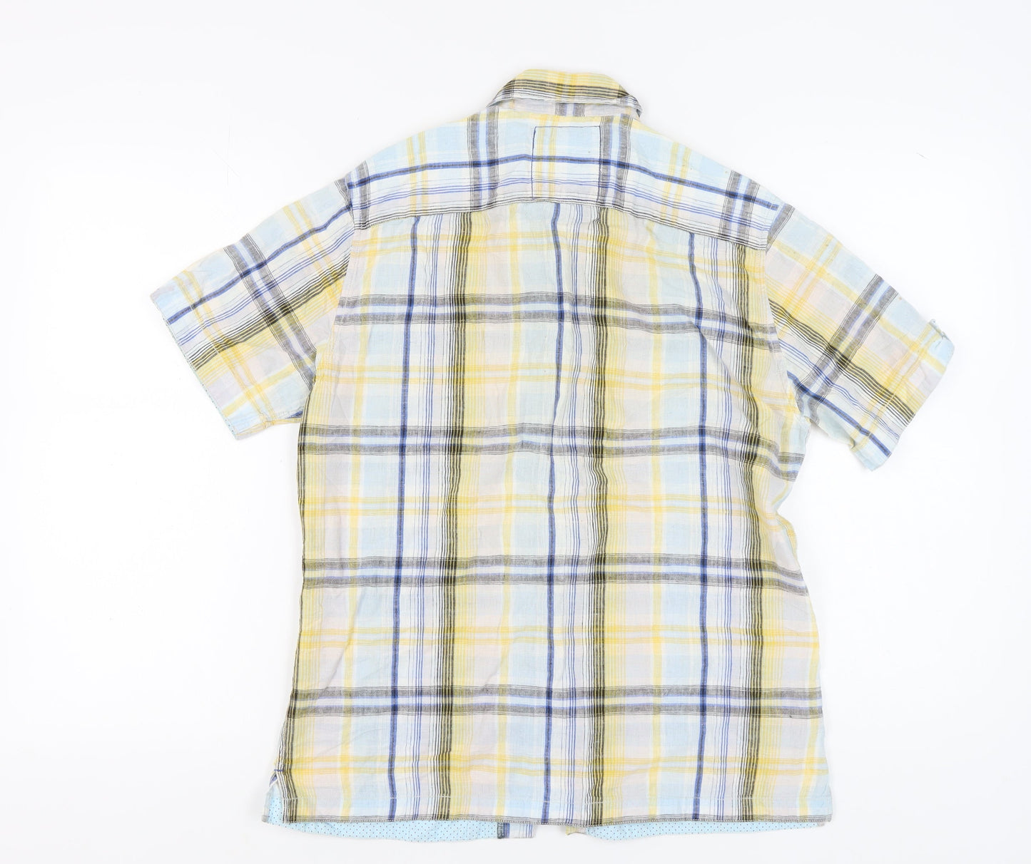 Marks and Spencer Men's Multicoloured Plaid Shirt S