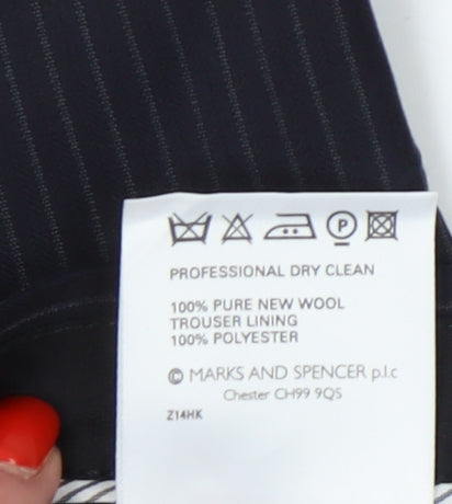 Marks and Spencer Men's Navy Wool Trousers 38