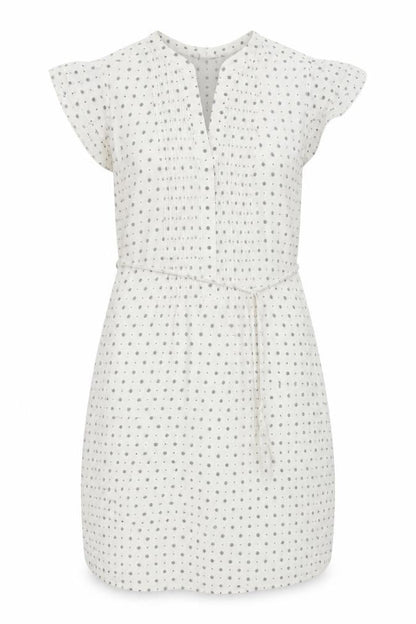 H&M Women's White Polka Dot Shift Dress Size 10