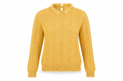 Womens UK Size M Debenhams Yellow Pullover Jumper