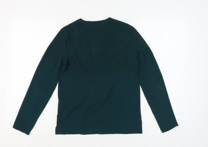 Womens UK Size 8 Topshop Green Wrap Blouse