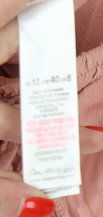 Miss Selfridge Women’s Pink Lace Trim Shorts, Size 12