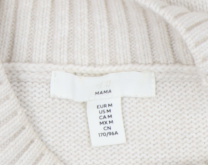 Womens UK Size M H&M Ivory Pullover Jumper
