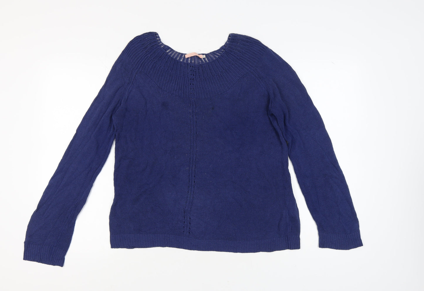 Womens UK Size 14 John Lewis Blue Pullover Jumper