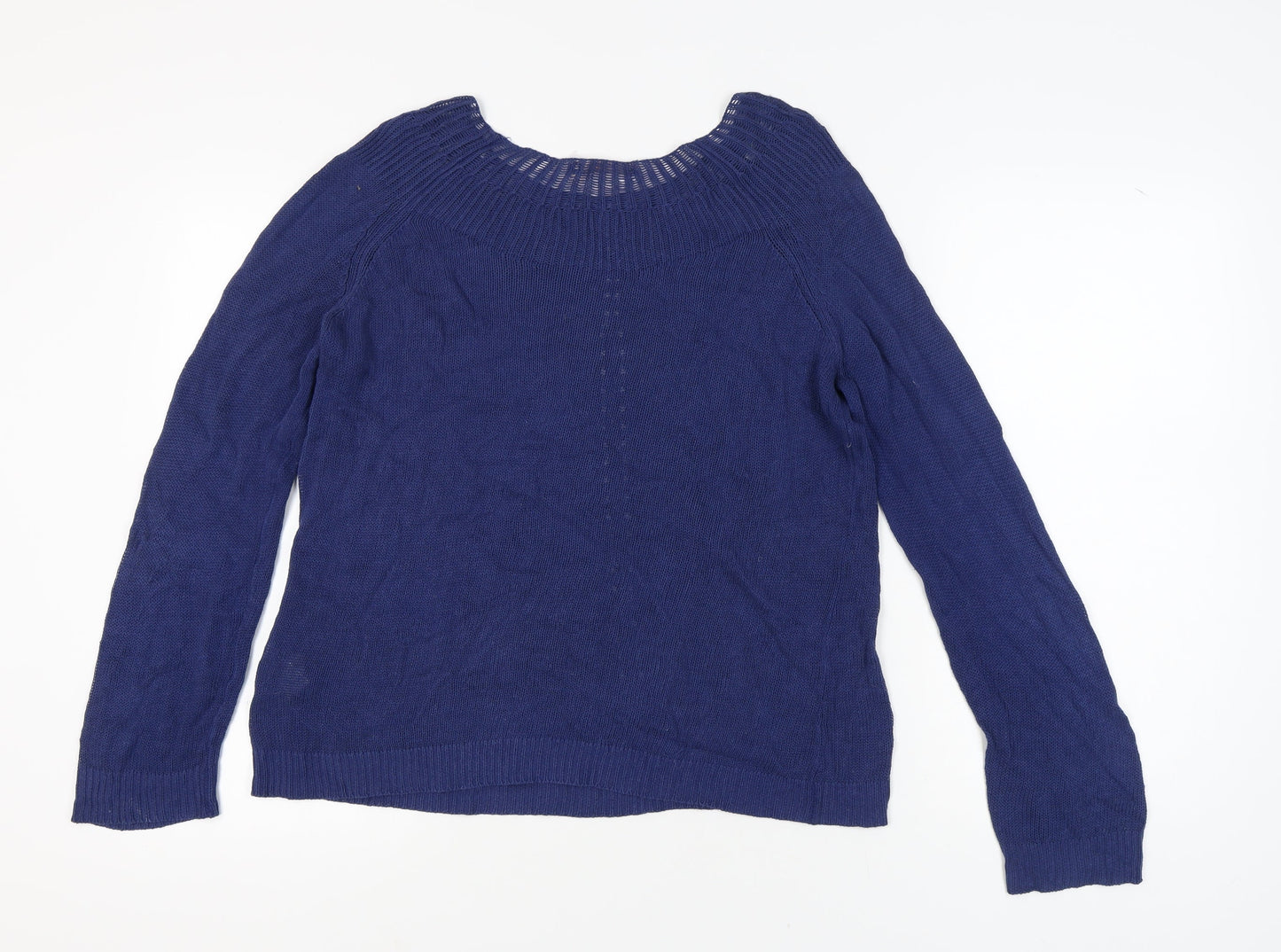 Womens UK Size 14 John Lewis Blue Pullover Jumper