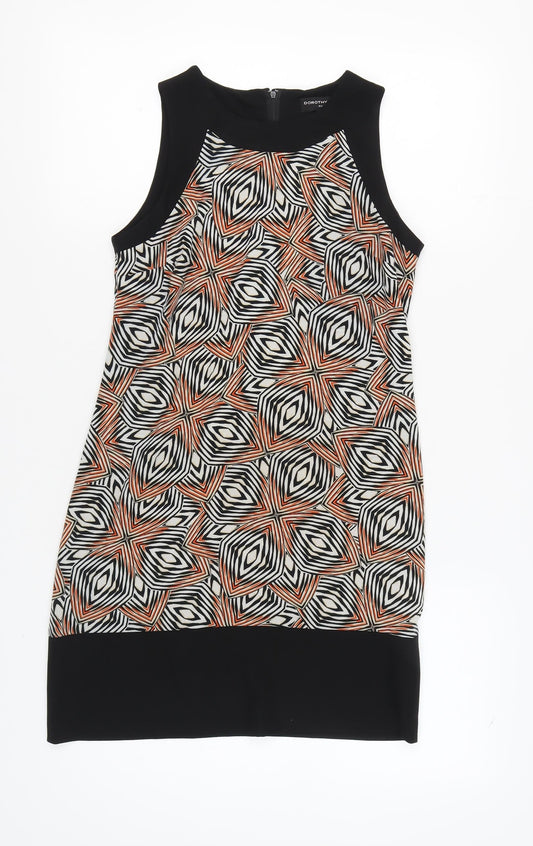 Dorothy Perkins Women's Geometric Shift Dress Size 8
