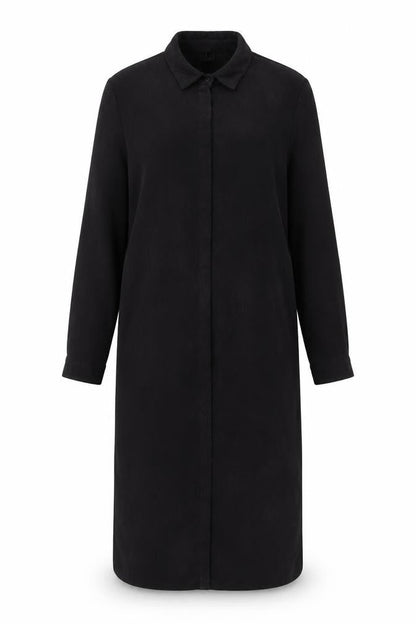 Topshop Women's Black Collared Shirt Dress - Size 12