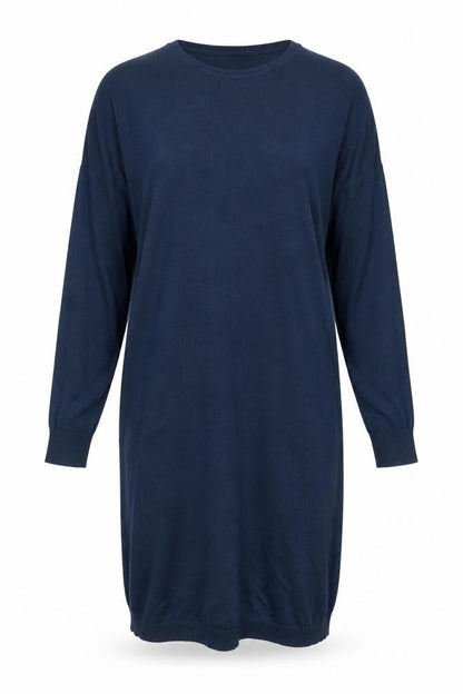 ABACI Women's Blue Long Sleeve Shift Dress S/M