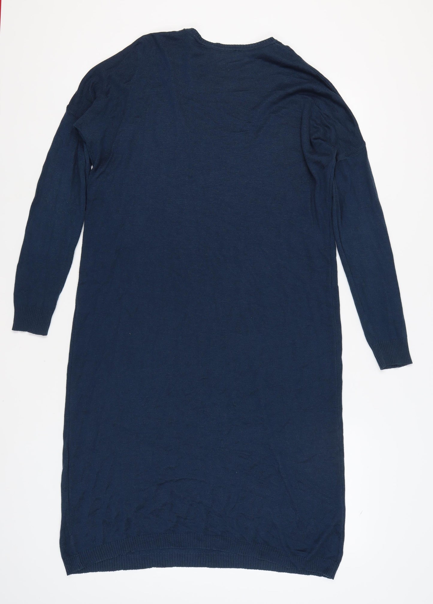 ABACI Women's Blue Long Sleeve Shift Dress S/M