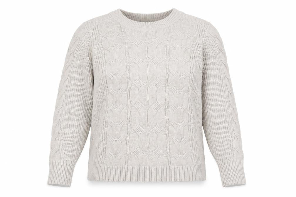 Womens UK Size L Marks and Spencer Beige Pullover Jumper