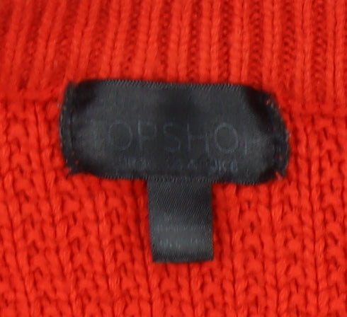 Womens UK Size 8 Topshop Red Pullover Jumper