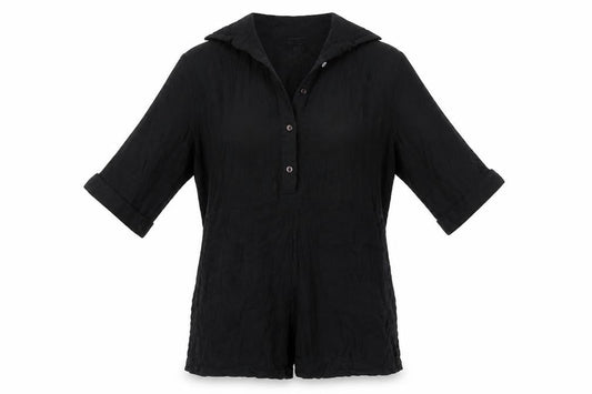 Womens UK Size 10 Nasty Gal One-Piece Black Playsuit