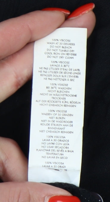 Nasty Gal Women's Black Collared Playsuit Size 10