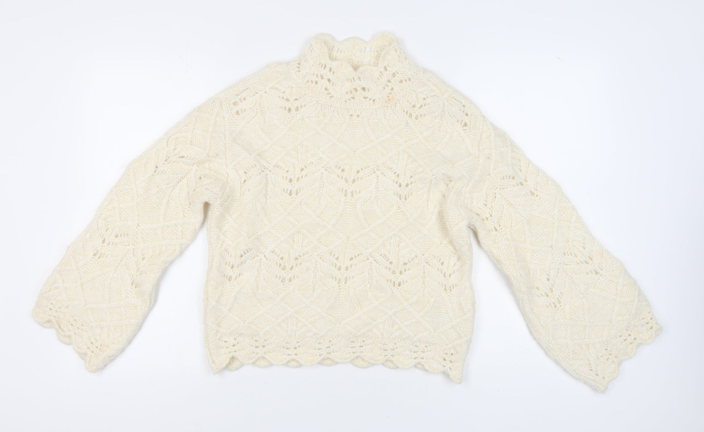Womens UK Size S Marks and Spencer Ivory Pullover Jumper