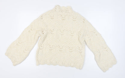 Womens UK Size S Marks and Spencer Ivory Pullover Jumper