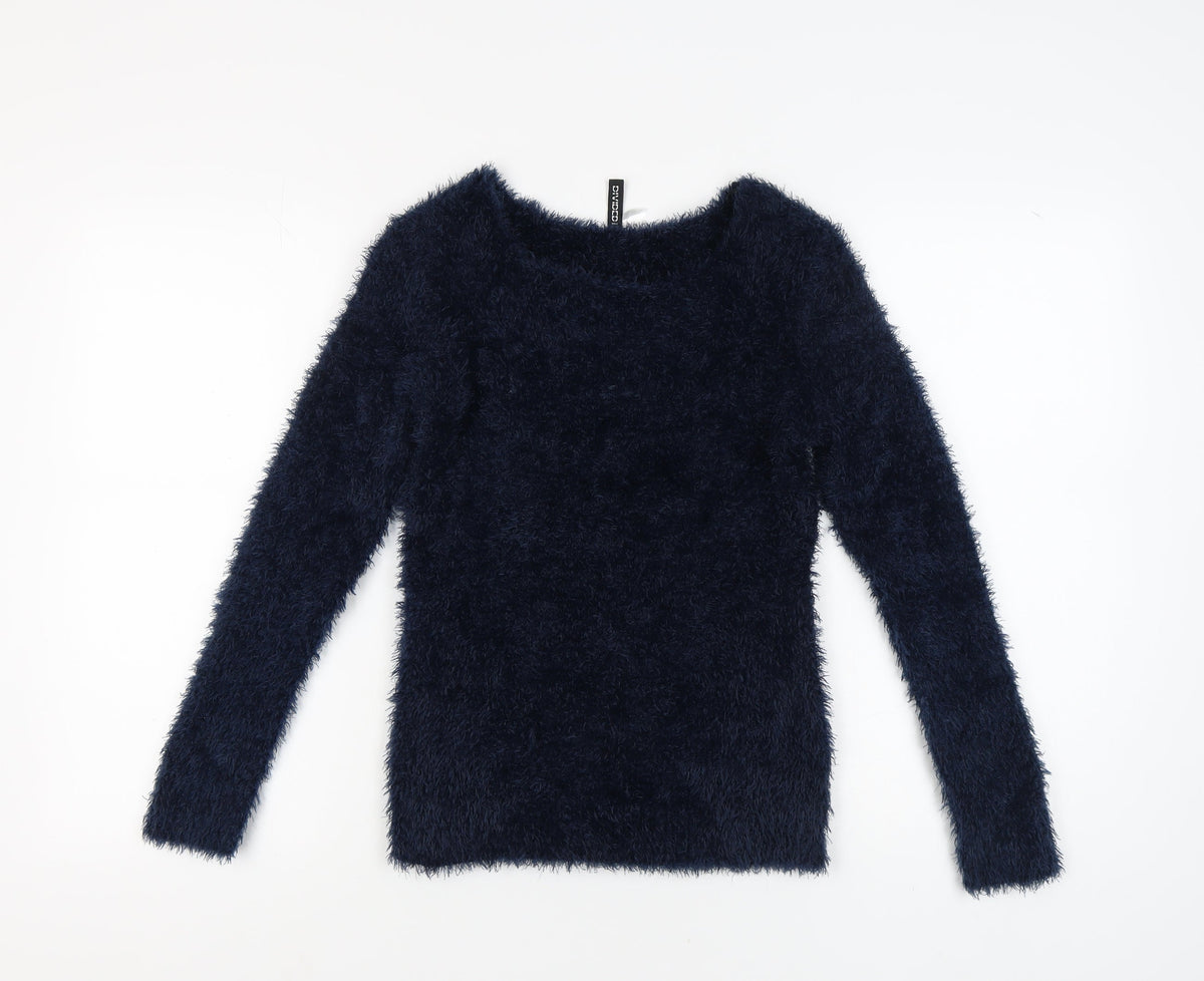 Womens UK Size XS H&M Blue Pullover Jumper