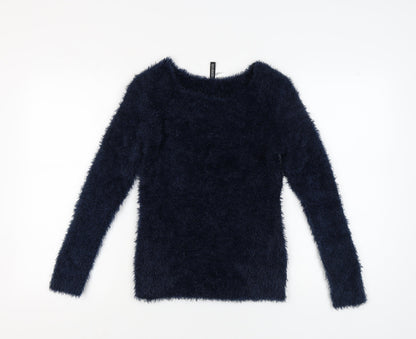 Womens UK Size XS H&M Blue Pullover Jumper