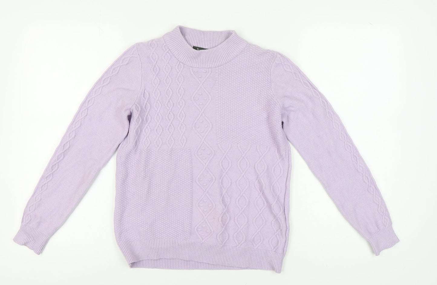 Womens UK Size 12 Bonmarché Purple Pullover Jumper