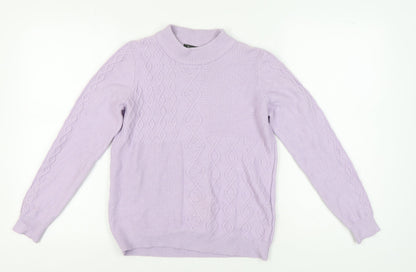 Womens UK Size 12 Bonmarché Purple Pullover Jumper