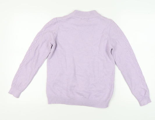 Womens UK Size 12 Bonmarché Purple Pullover Jumper