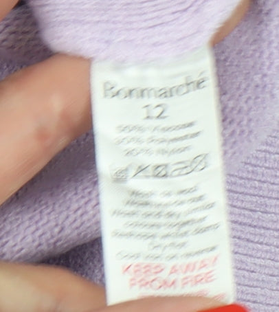 Womens UK Size 12 Bonmarché Purple Pullover Jumper