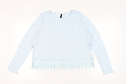 Womens UK Size L H&M Blue Pullover Jumper