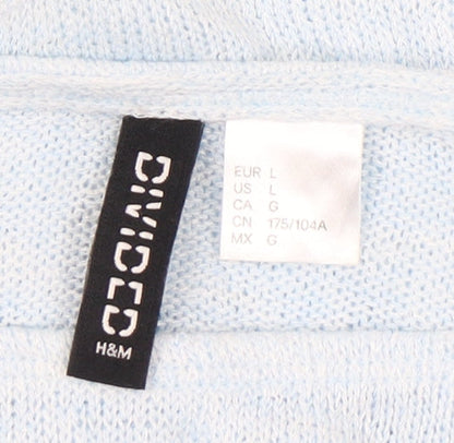 Womens UK Size L H&M Blue Pullover Jumper